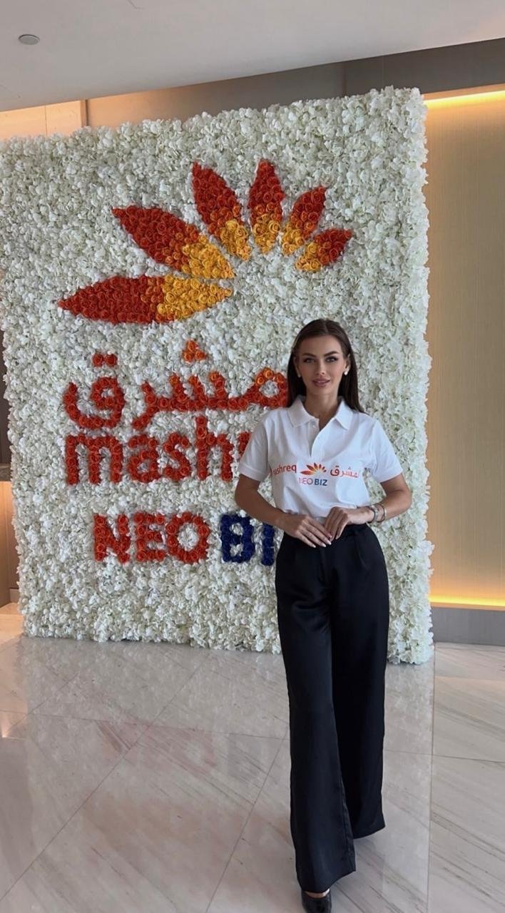 Dubai event staffing agency hostesses at Mashreq Neo biz activation